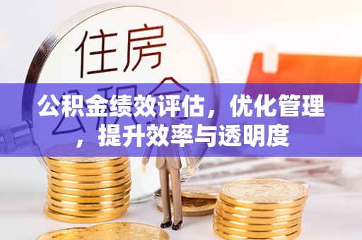 鱼峰公积金绩效评估，优化管理，提升效率与透明度